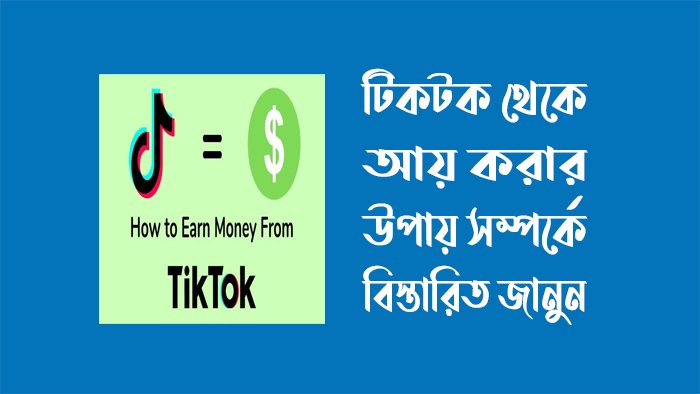 টিকটক থেকে আয় করার উপায়