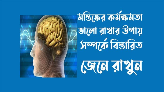 মস্তিষ্কের কর্মক্ষমতা ভালো রাখার উপায়