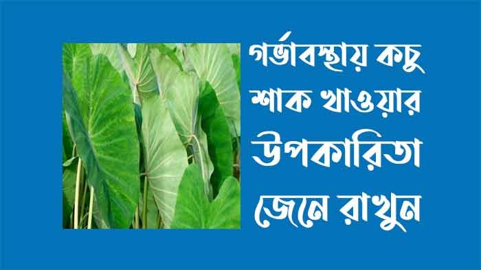 গর্ভাবস্থায় কচু শাক খাওয়ার উপকারিতা